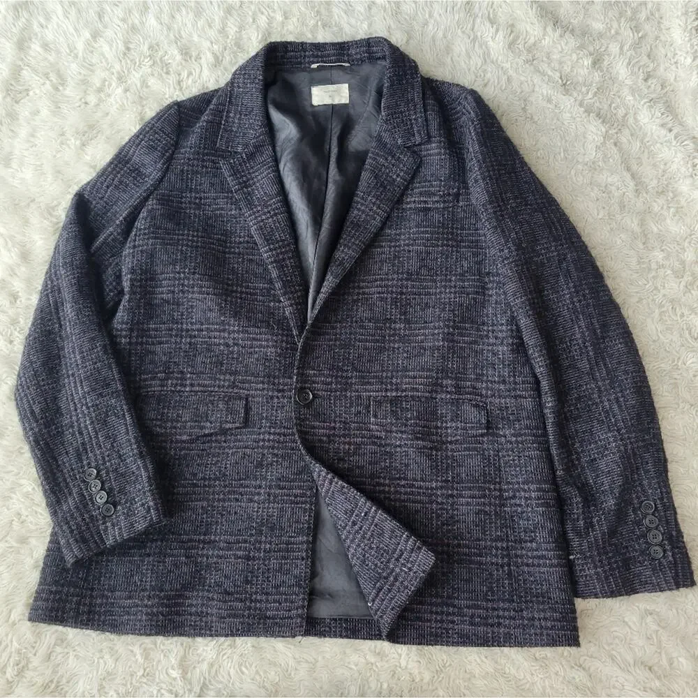 Billy Reid Tweed Wool Alpaca Blazer Mens Medium